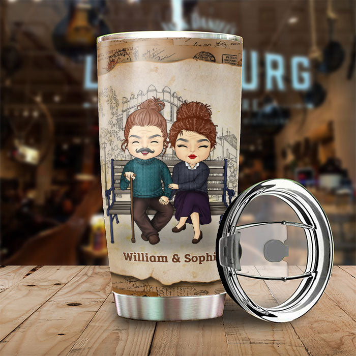 Meeting You Was Fate - Gift For Couples, Personalized Tumbler.