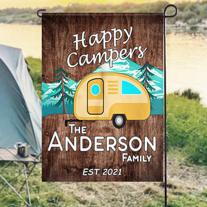 Happy Campers - Personalized Flag.