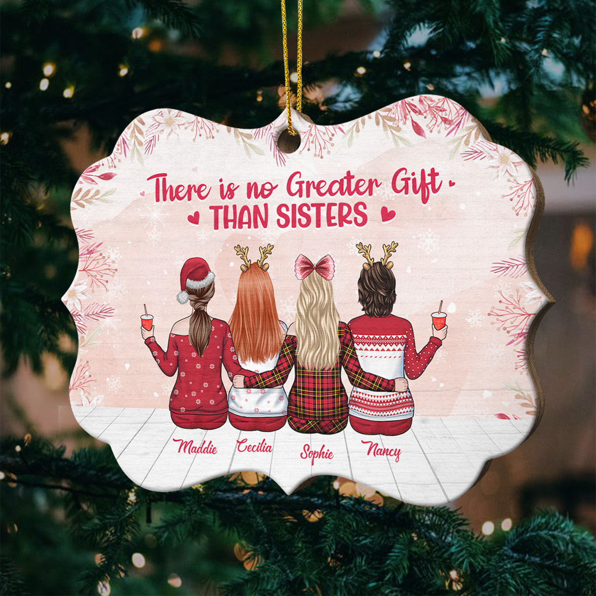 Being My Friends Is Really The Only Gift You Need - Personalized Shaped Ornament.