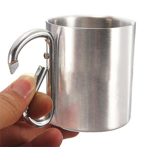 Aventures ensemble depuis – Mug de camping personnalisé avec mousqueton – Cadeau pour les amateurs de camping