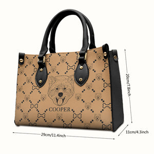 Emmenez votre chien partout où vous allez - Sac à main en cuir personnalisé - Cadeau pour les amoureux des animaux