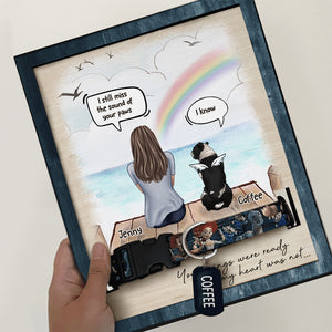 Your Wings Were Ready But My Heart Was Not - Personalized Memorial Pet Loss Sign (11x9 inches).