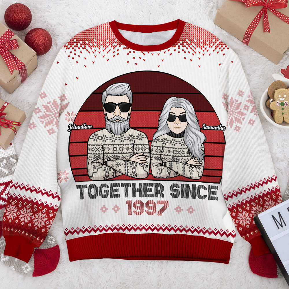 We've Been Together For Such A Long Time - Gift For Couples, Husband Wife, Personalized All-Over-Print Sweatshirt.