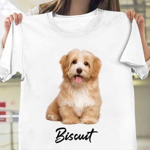 Custom Dog And Cat Shirt Upload Image - Gift For Dog Lovers, Personalized Unisex T-Shirt.
