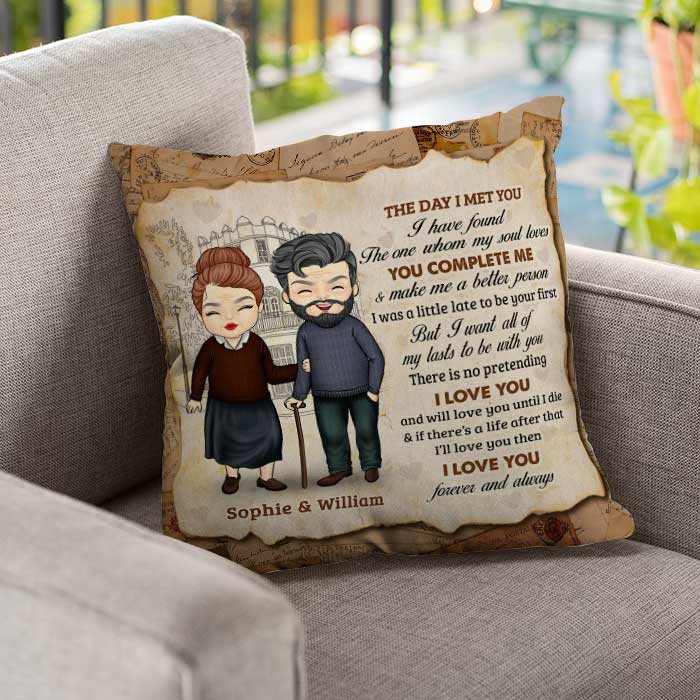 I Have Found The One Whom My Soul Loves - Gift For Couples, Personalized Pillow (Insert Included).
