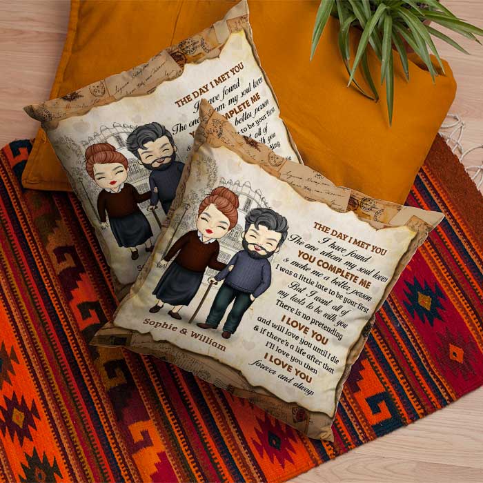 I Have Found The One Whom My Soul Loves - Gift For Couples, Personalized Pillow (Insert Included).