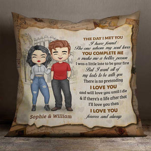 I Have Found The One Whom My Soul Loves - Gift For Couples, Personalized Pillow (Insert Included).