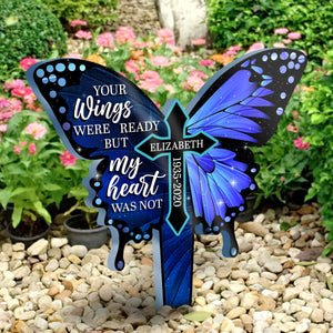 My Heart Was Not Ready - Personalized Custom Acrylic Garden Stake.