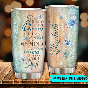Into The Ocean I Go - Personalized Tumbler.