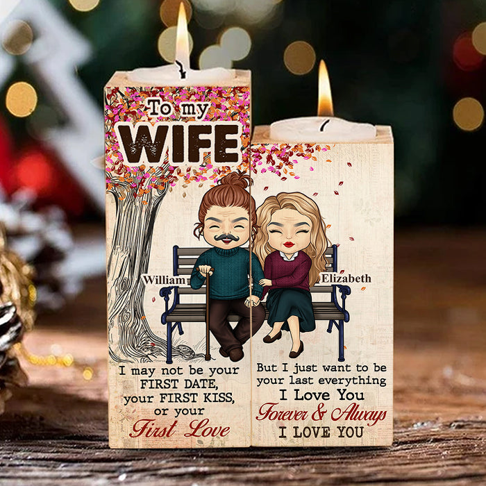 I Just Wanna Be Your Last Everything - Gift For Couples, Personalized Candle Holder.
