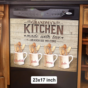 Kitchen Made With Love - Personalized Dishwasher Cover.