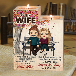 I Just Wanna Be Your Last Everything - Gift For Couples, Personalized Candle Holder.