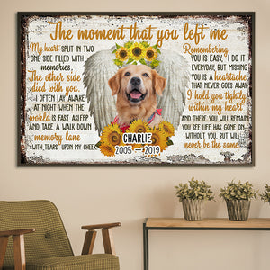 The Moment That You Left Me - Personalized Horizontal Poster.