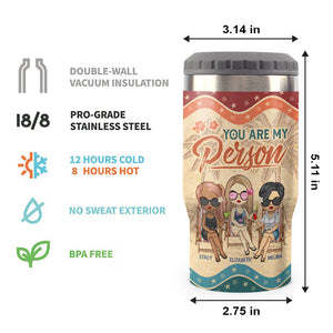 We Go Together Like Drunk And Disorderly - Personalized Can Cooler - Gift For Bestie
