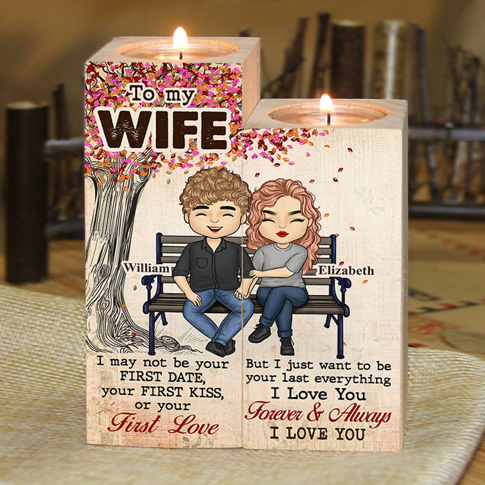 I Just Wanna Be Your Last Everything - Gift For Couples, Personalized Candle Holder.