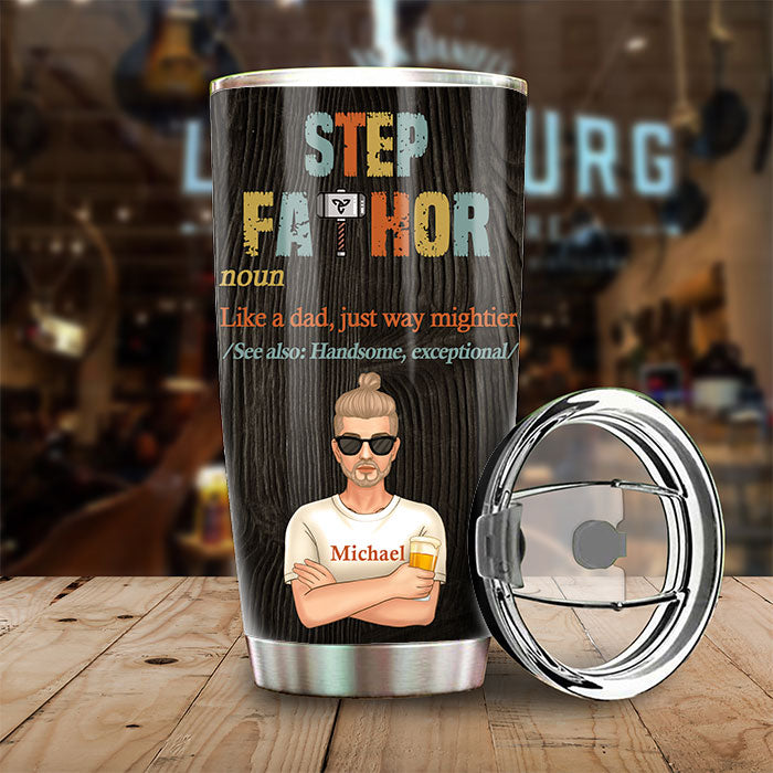 Beau-père comme un papa - Gobelet personnalisé - Cadeau pour papa, cadeau pour la fête des pères