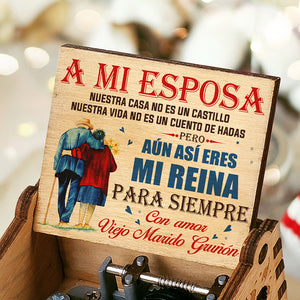 Nuestra Casa No Es Un Castillo - Caja De Música - Regalo Para Parejas, Esposo Esposa Espagnol
