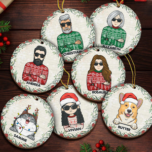 Spending Christmas Time With Your Beloved Ones - Personalized Shaped Ornament.