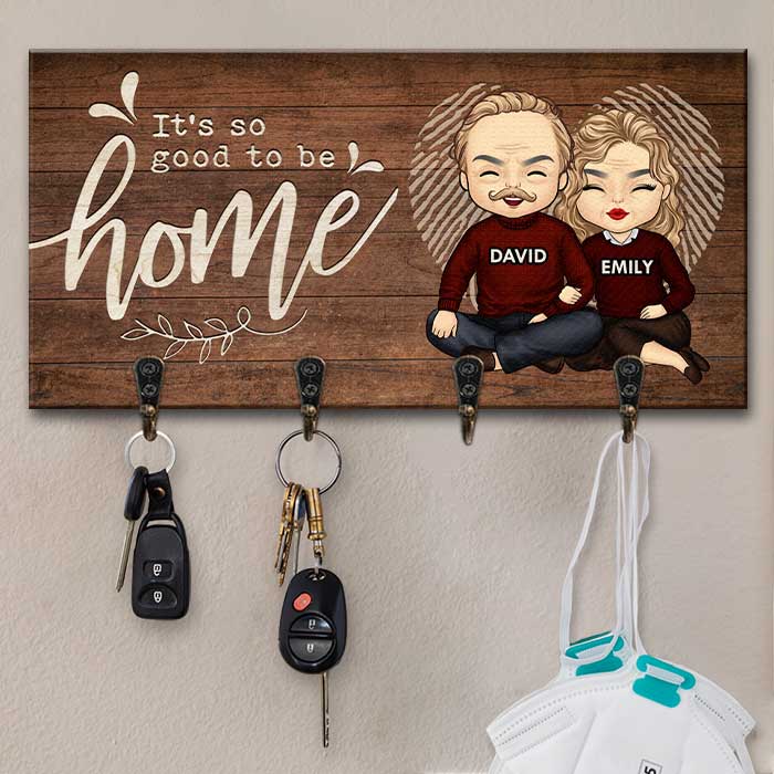 C'est si bon d'être à la maison - Porte-clés personnalisé, porte-clés - Cadeau pour couples, mari et femme