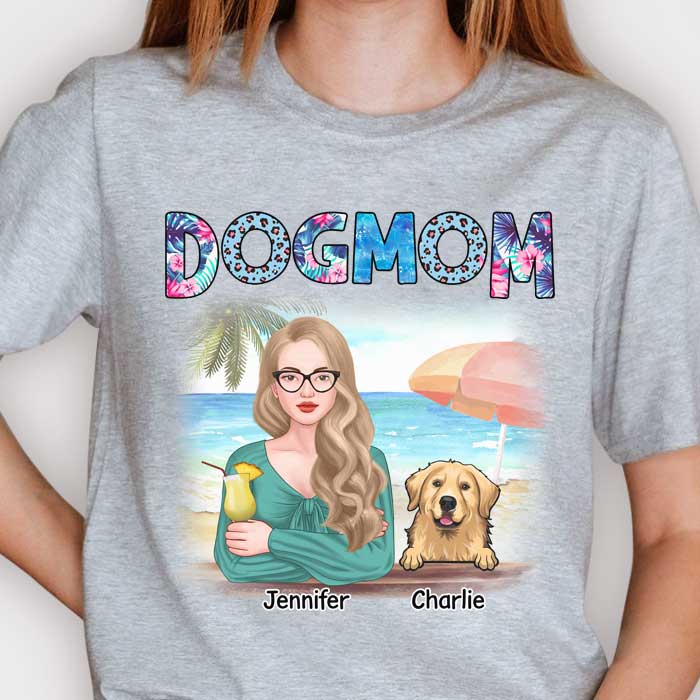 Meilleure maman de chien au monde - T-shirt et sweat à capuche unisexe personnalisé - Cadeau pour les amoureux des animaux