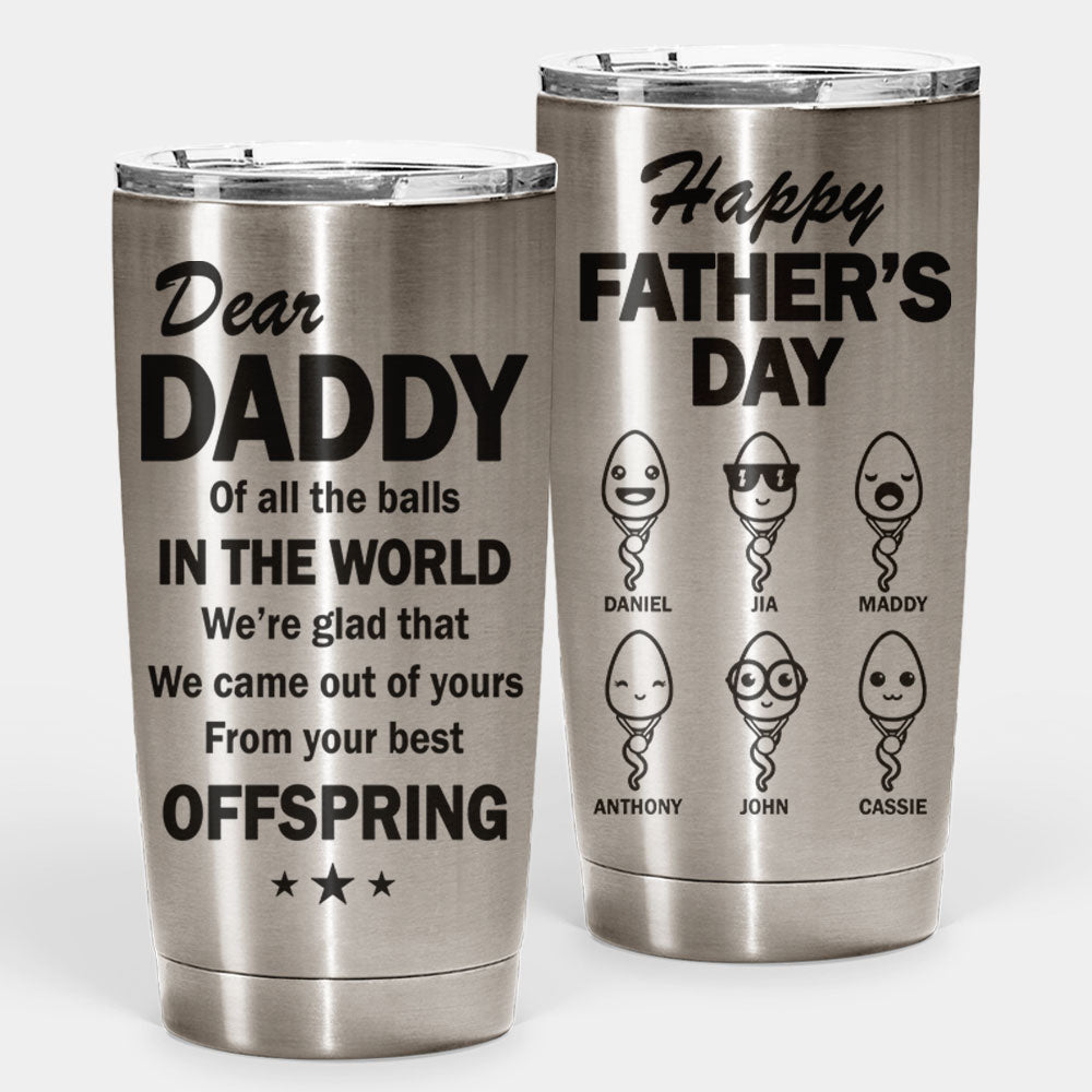 Votre meilleur enfant - Gobelet personnalisé - Cadeau pour papa, cadeau pour la fête des pères