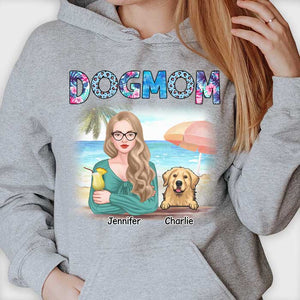 Meilleure maman de chien au monde - T-shirt et sweat à capuche unisexe personnalisé - Cadeau pour les amoureux des animaux