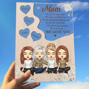 Nous devons dire que nous t'aimons - Cadeau pour maman - Plaque acrylique personnalisée