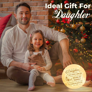 Je serai toujours avec toi - Lampe de lune - À ma fille, cadeau pour fille, cadeau de papa pour fille, cadeau d'anniversaire pour fille, cadeau de Noël