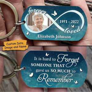 You Gave Us So Much To Remember, We Love You Forever - Upload Image, Personalized Keychain.