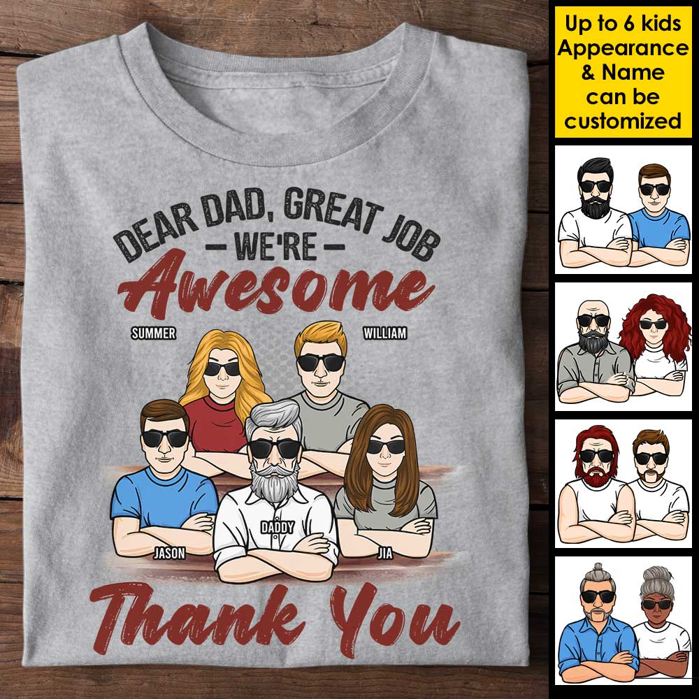 Cher papa, nous sommes géniaux - T-shirt unisexe personnalisé, sweat à capuche - Cadeau pour papa