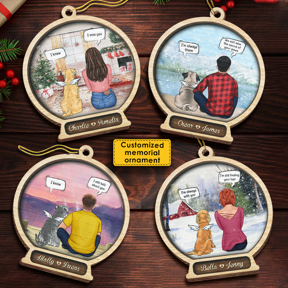Memorial Snowball - Christmas Is On Its Way - Personalized Shaped Ornament.