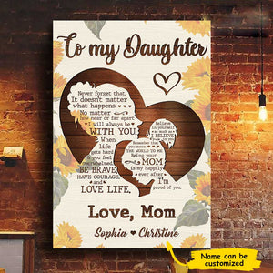 I Will Always Be With You - Personalized Vertical Canvas.