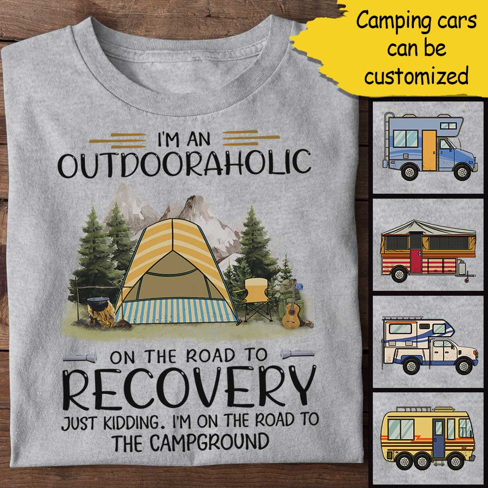 I'm An Outdooraholic - Personalized Unisex T-Shirt.