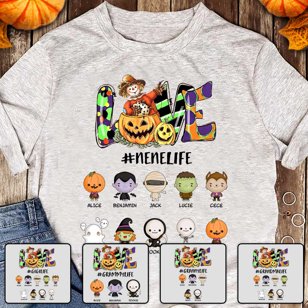 Spread More Love On Halloween - Personalized Unisex T-Shirt.