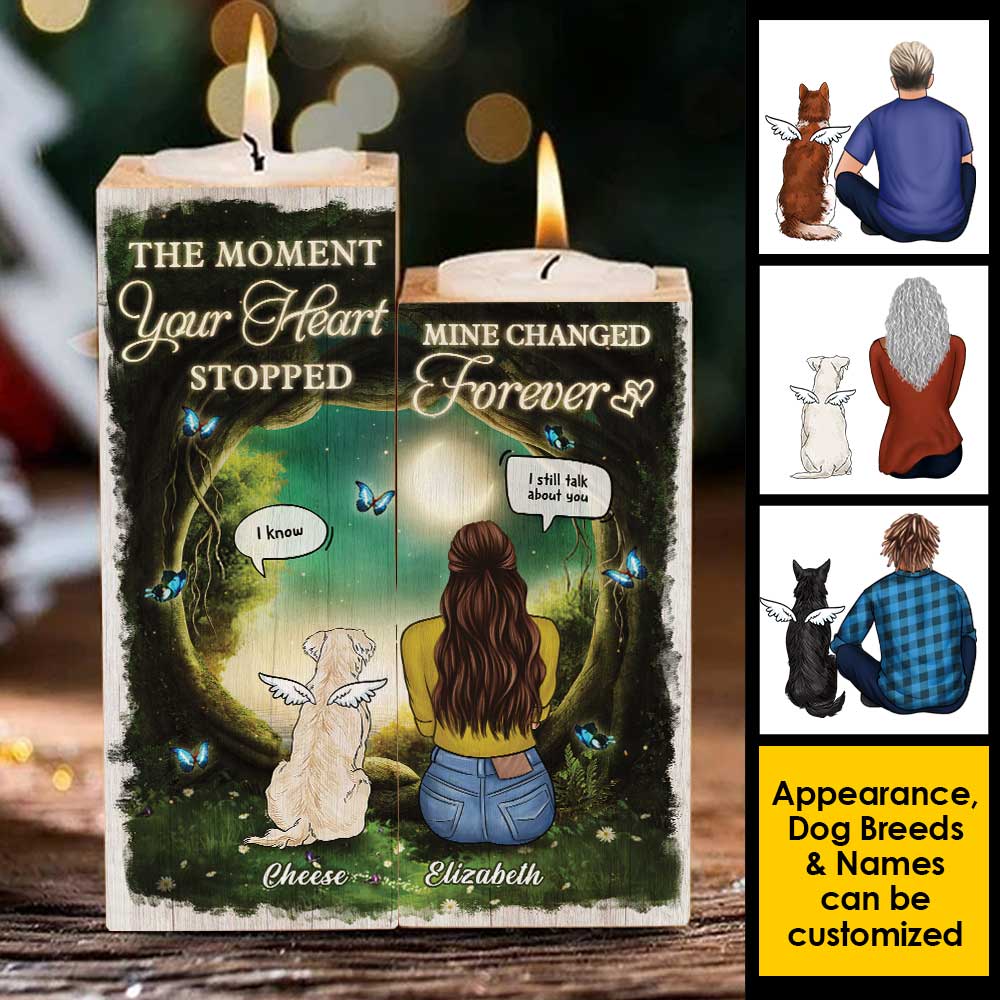 Votre perte m'a fait mal - Bougeoir personnalisé - Cadeau commémoratif, cadeau de condoléances