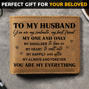 Mon unique portefeuille à deux volets - Cadeau pour couple, mari et femme