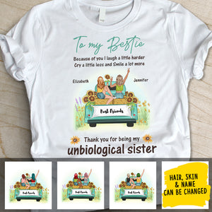 Cry A Little Less - Gift for Bestie,  Personalized Unisex T-Shirt.