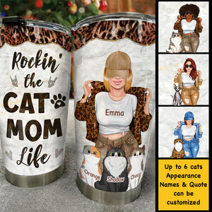 You Had Me At Meow - Gift For Cat Mom, Personalized Tumbler.