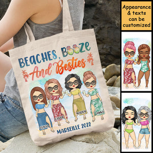 Plages et amis - Sac fourre-tout personnalisé - Cadeau pour meilleur ami