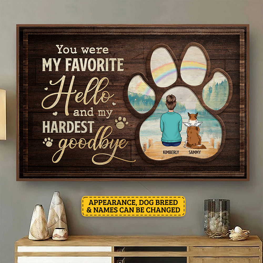 Parfois, un chien très spécial entre dans nos vies - Affiche horizontale personnalisée - Cadeau pour les amoureux des animaux