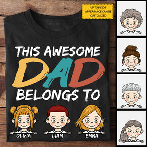 I'm Their Awesome Dad - Personalized Unisex T-Shirt, Hoodie - Gift For Dad