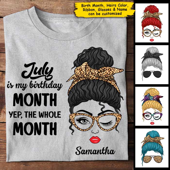 My Birthday Month - Personalized Unisex T-Shirt.