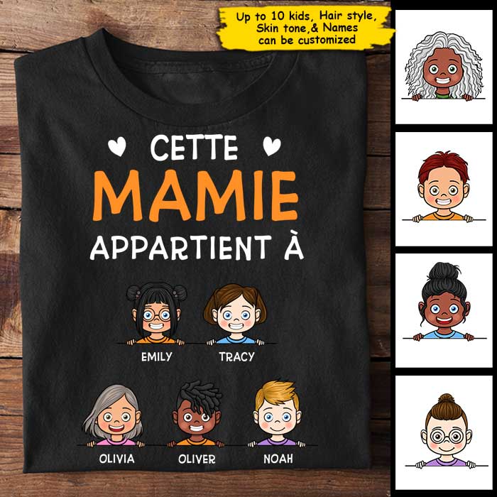Cette Mamie Appartient À - Personalized Unisex T-Shirt.