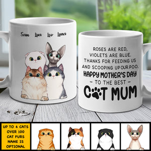 Happy Mother's Day To The Best Cat Mum - Gift For Mother's Day - Personalized Mug.