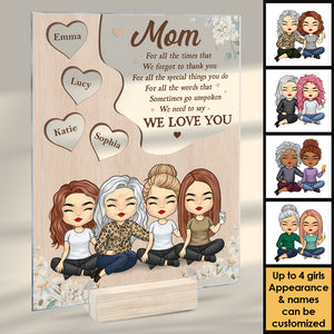 Nous devons dire que nous t'aimons - Cadeau pour maman - Plaque acrylique personnalisée