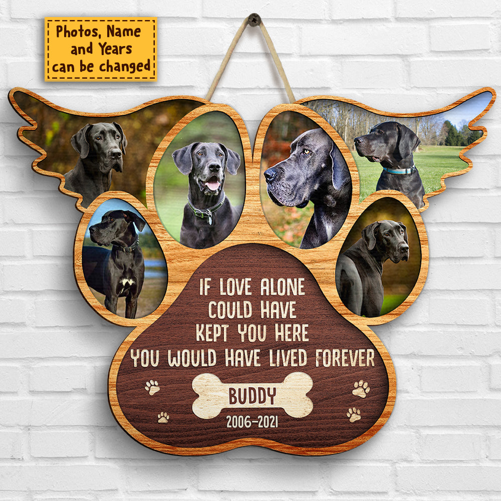 You Were My Favorite Hello And My Hardest Goodbye - Upload Image - Personalized Shaped Wood Sign.