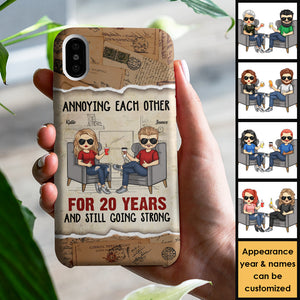 Mari et femme s'agacent mutuellement - Cadeau pour couple, mari et femme - Coque de téléphone personnalisée