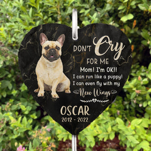 Custom Photo Puppy Love You So Much - Memorial Personalized Memorial Garden Slate & Hook - Sympathy Gift, Gift For Pet Owners, Pet Lovers