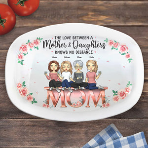 L'amour entre mère et fille - Plateau personnalisé pour la famille - Cadeau de fête des mères et d'anniversaire pour maman