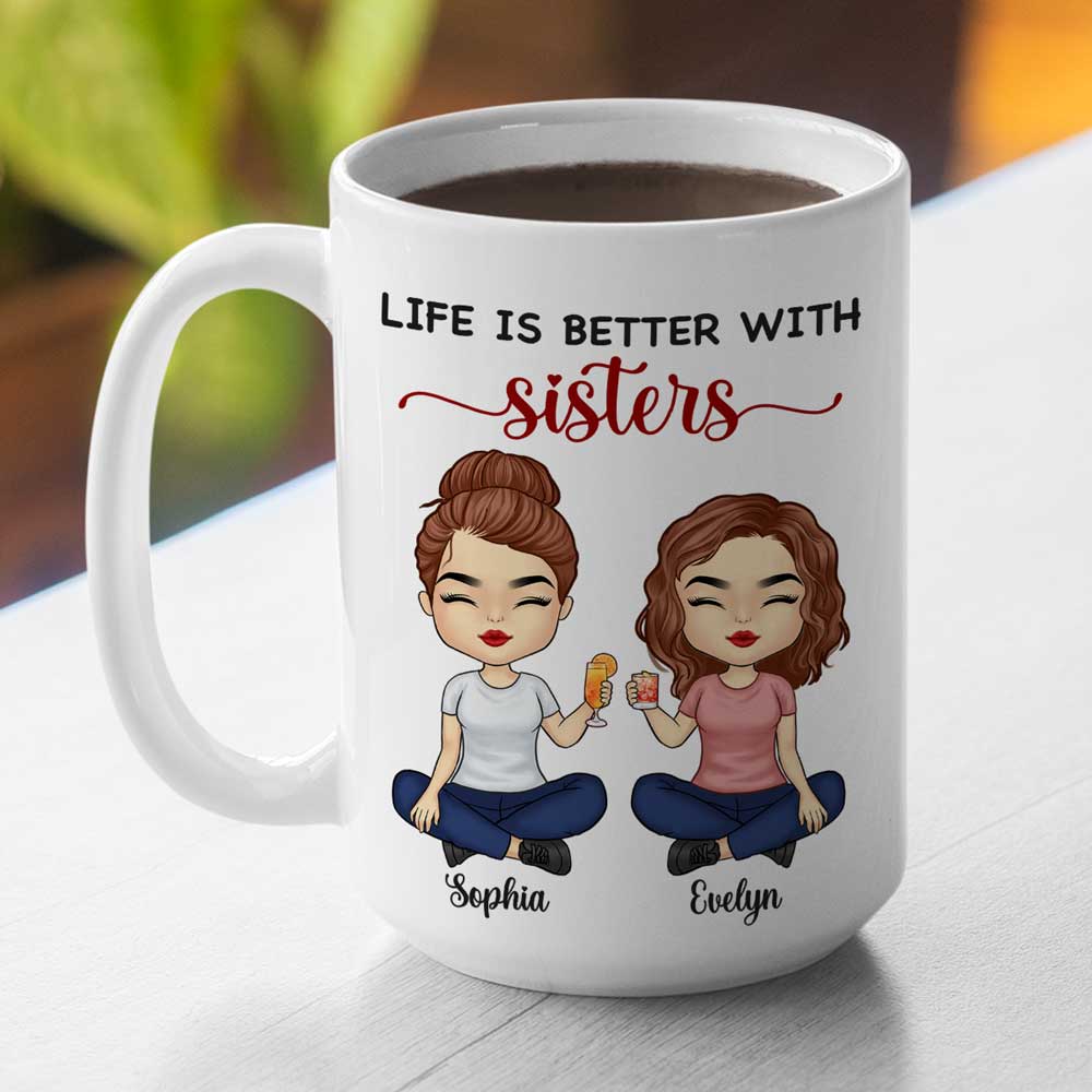Nous sommes les meilleurs amis pour toujours - Mug personnalisé Bestie - Cadeau pour les meilleures amies, BFF, sœurs